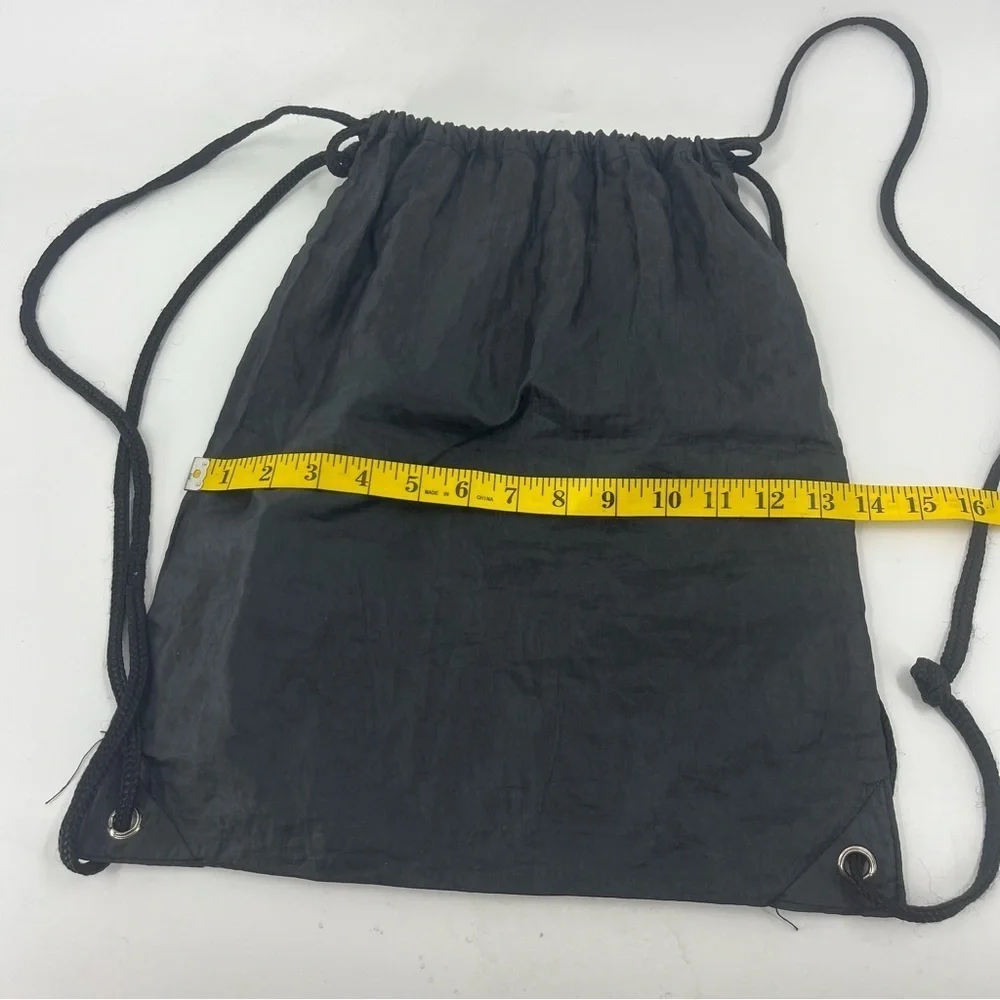 Babolat Black Drawstring‎ Cinch Bag Tennis Gym Sackpack Lightweight Logo Graphic
